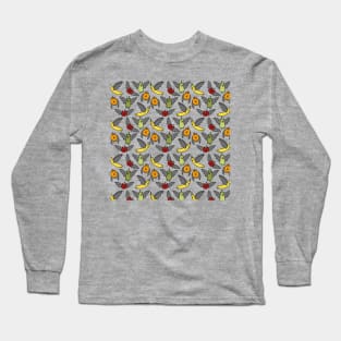 Fruit Bats | Animals | Murcielago | Bats Pattern Long Sleeve T-Shirt